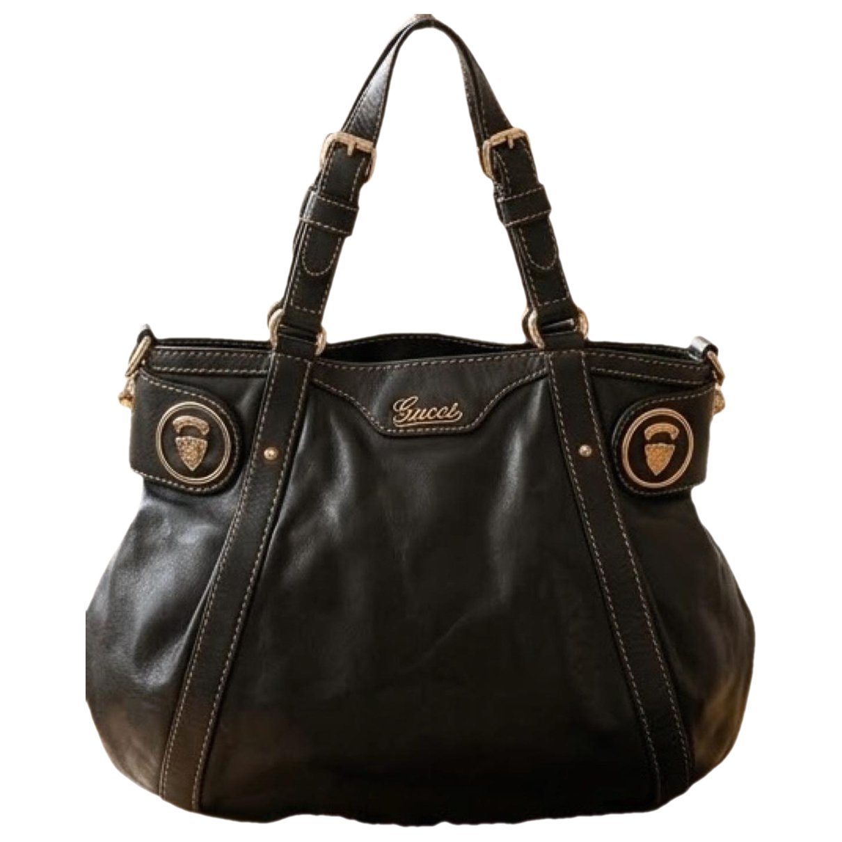 Leather tote