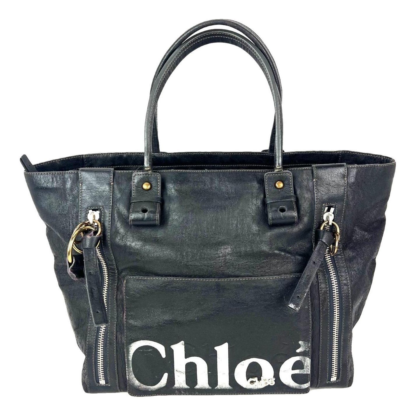 Leather tote