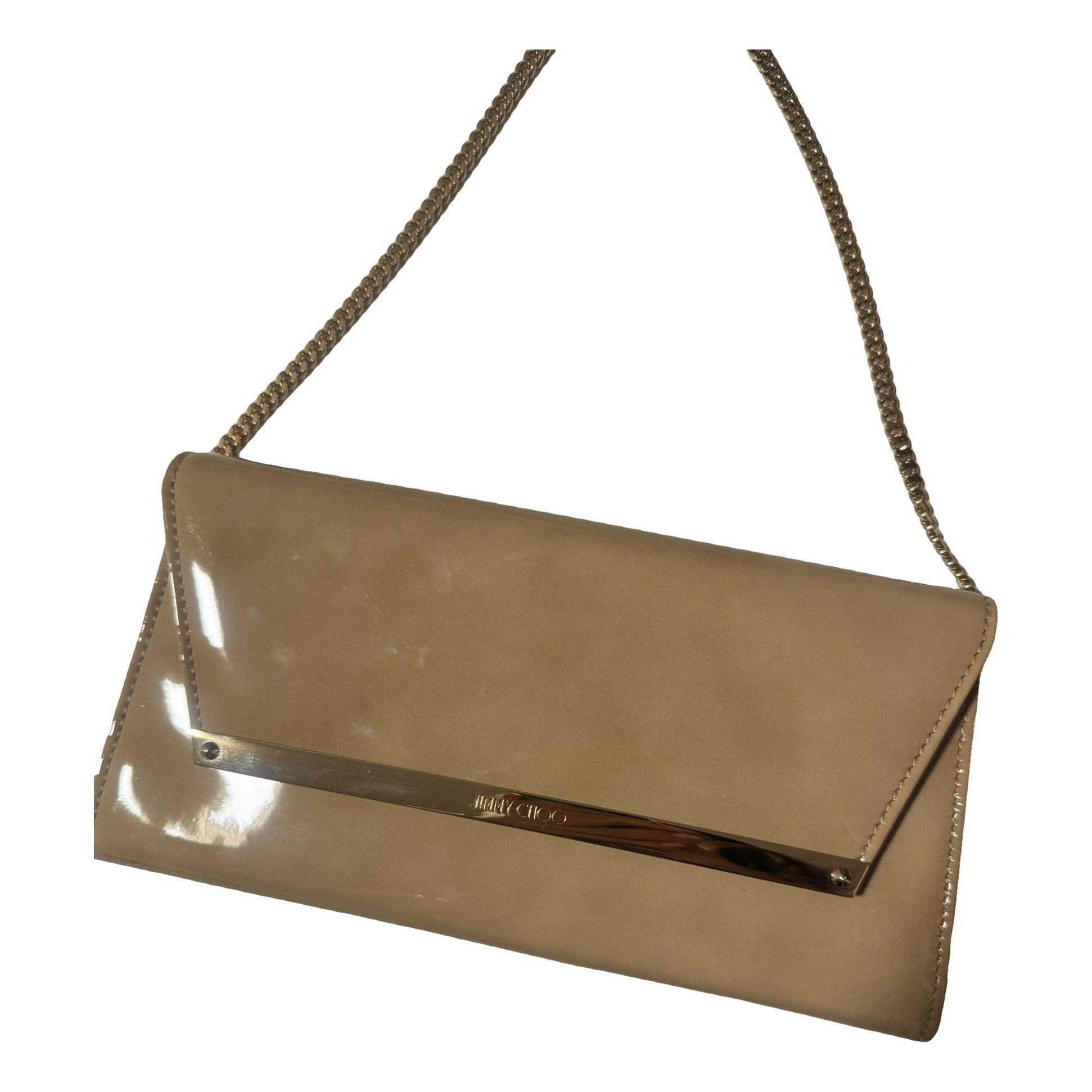 Patent leather clutch bag