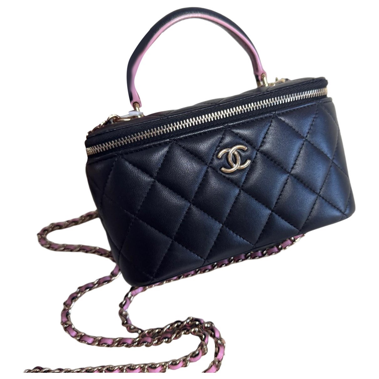 Trendy CC Vanity leather handbag