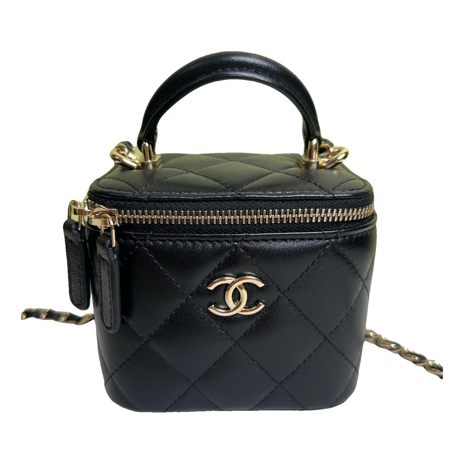 Trendy CC Vanity leather handbag