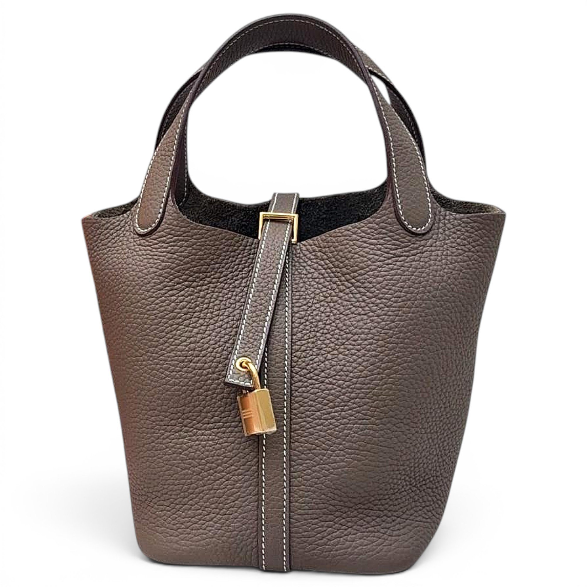 Picotin leather handbag
