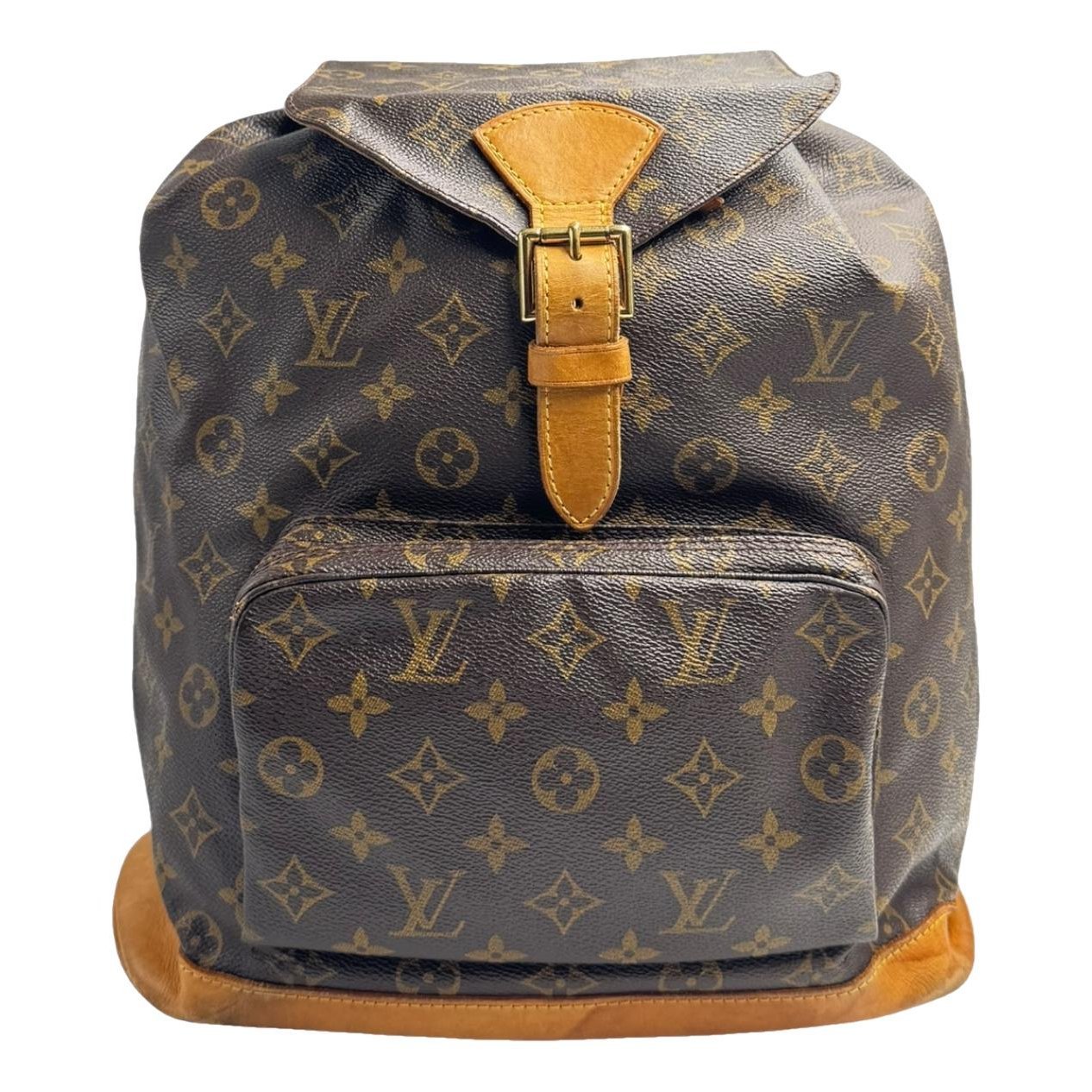 Montsouris Vintage leather backpack