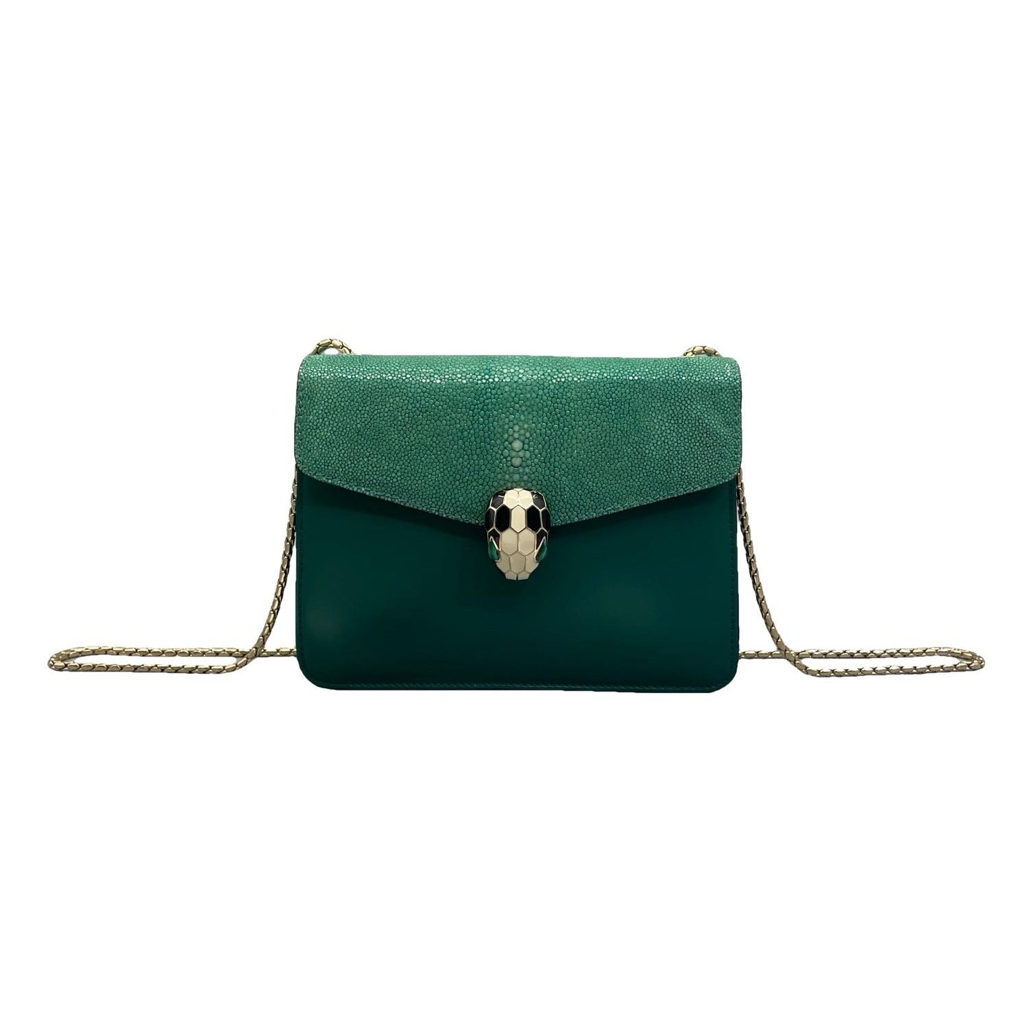 Bvlgari Serpenti leather handbag