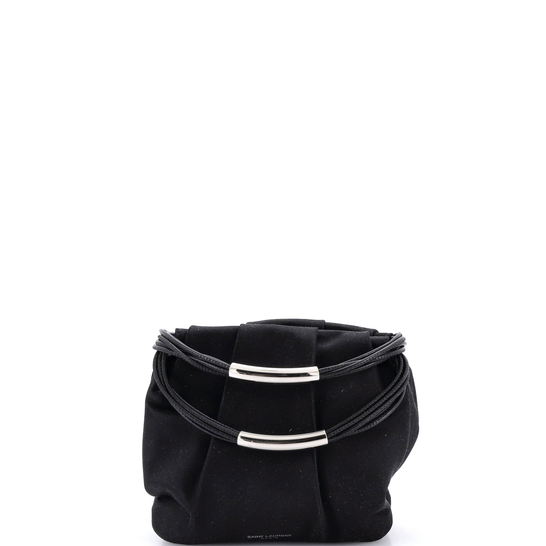 Saint Laurent Pochon Top Handle Bag Satin Mini