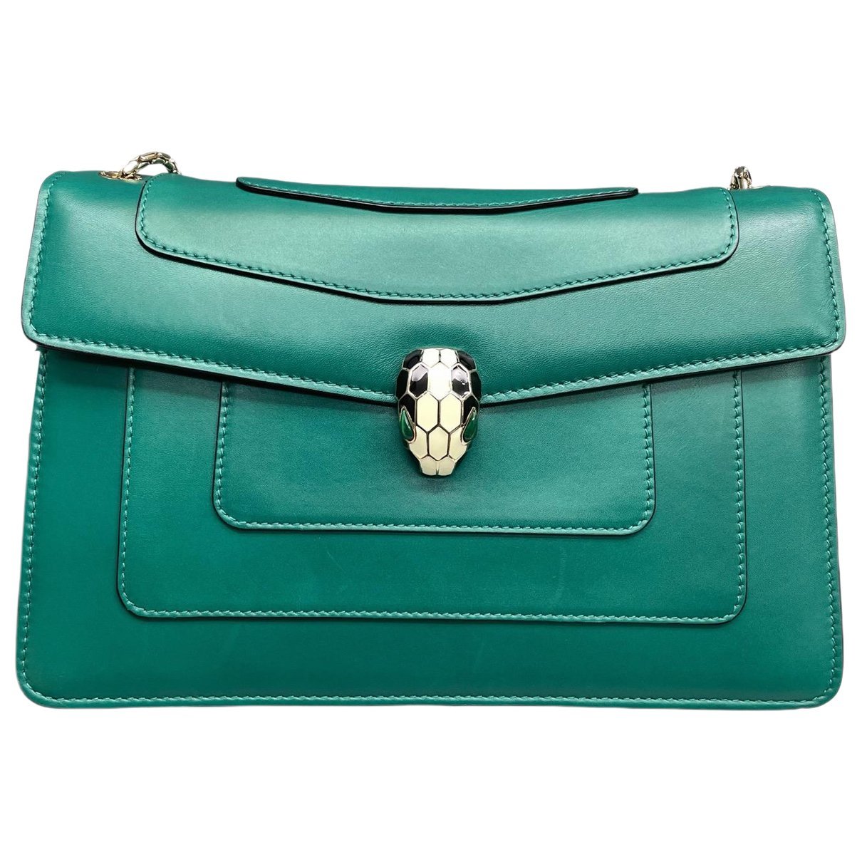 Serpenti leather handbag