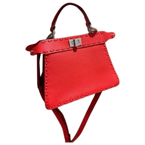 Peekaboo leather handbag