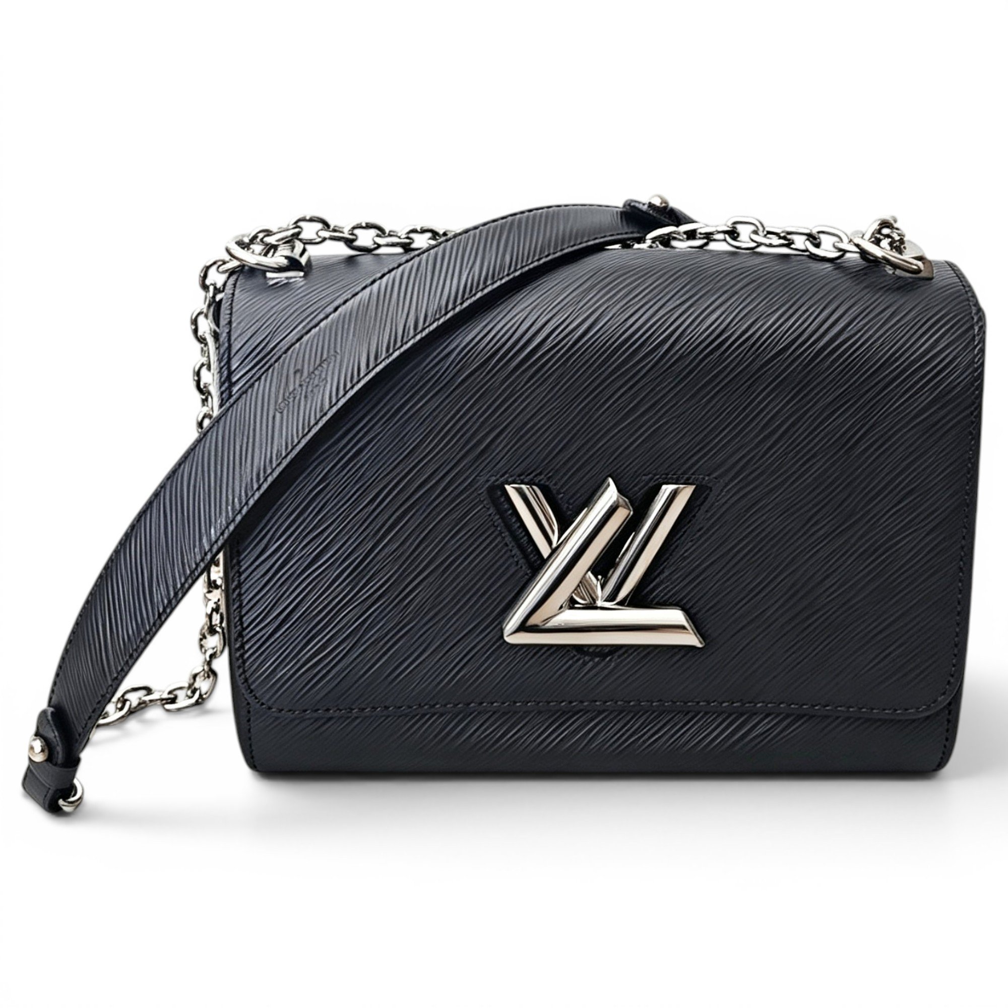 Twist leather handbag