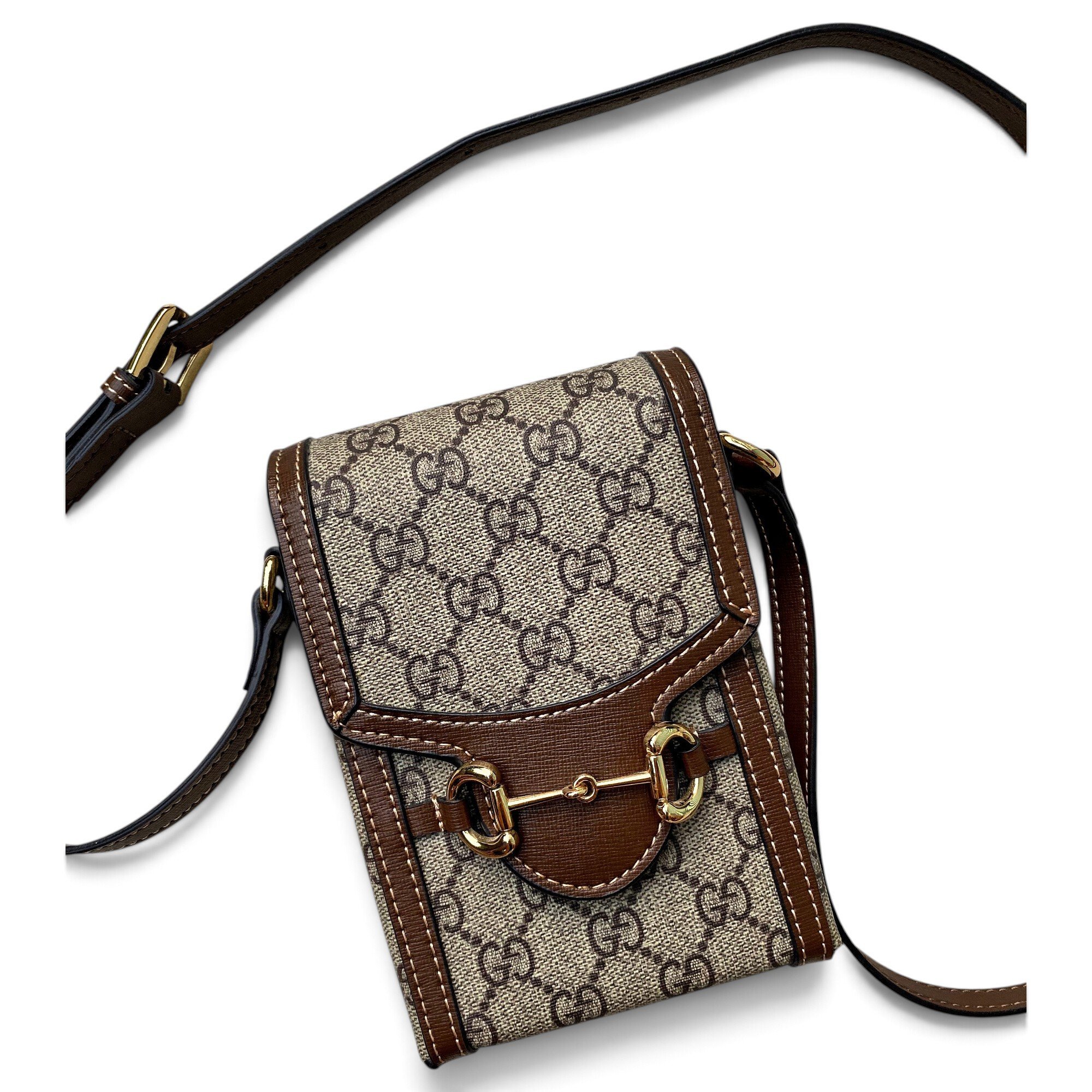 Leather clutch bag