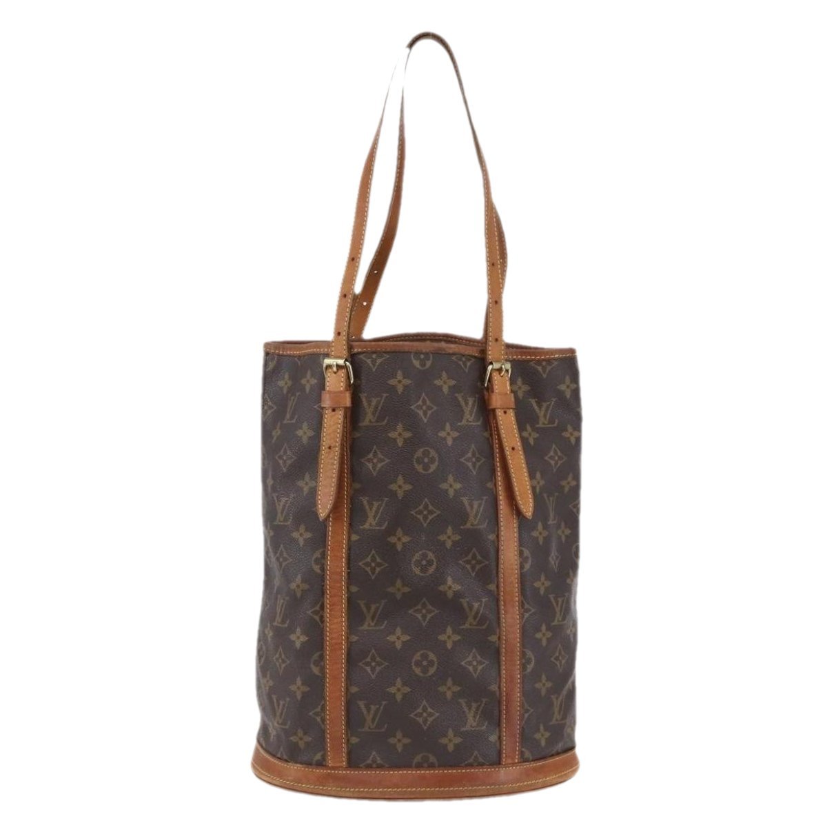 Bucket leather handbag
