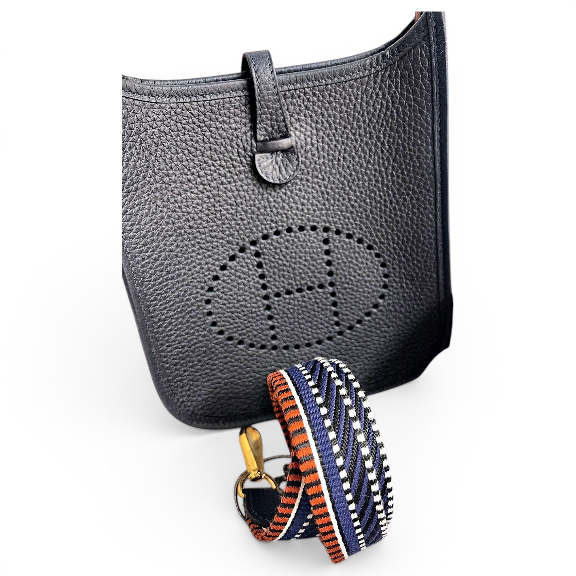 Leather clutch bag