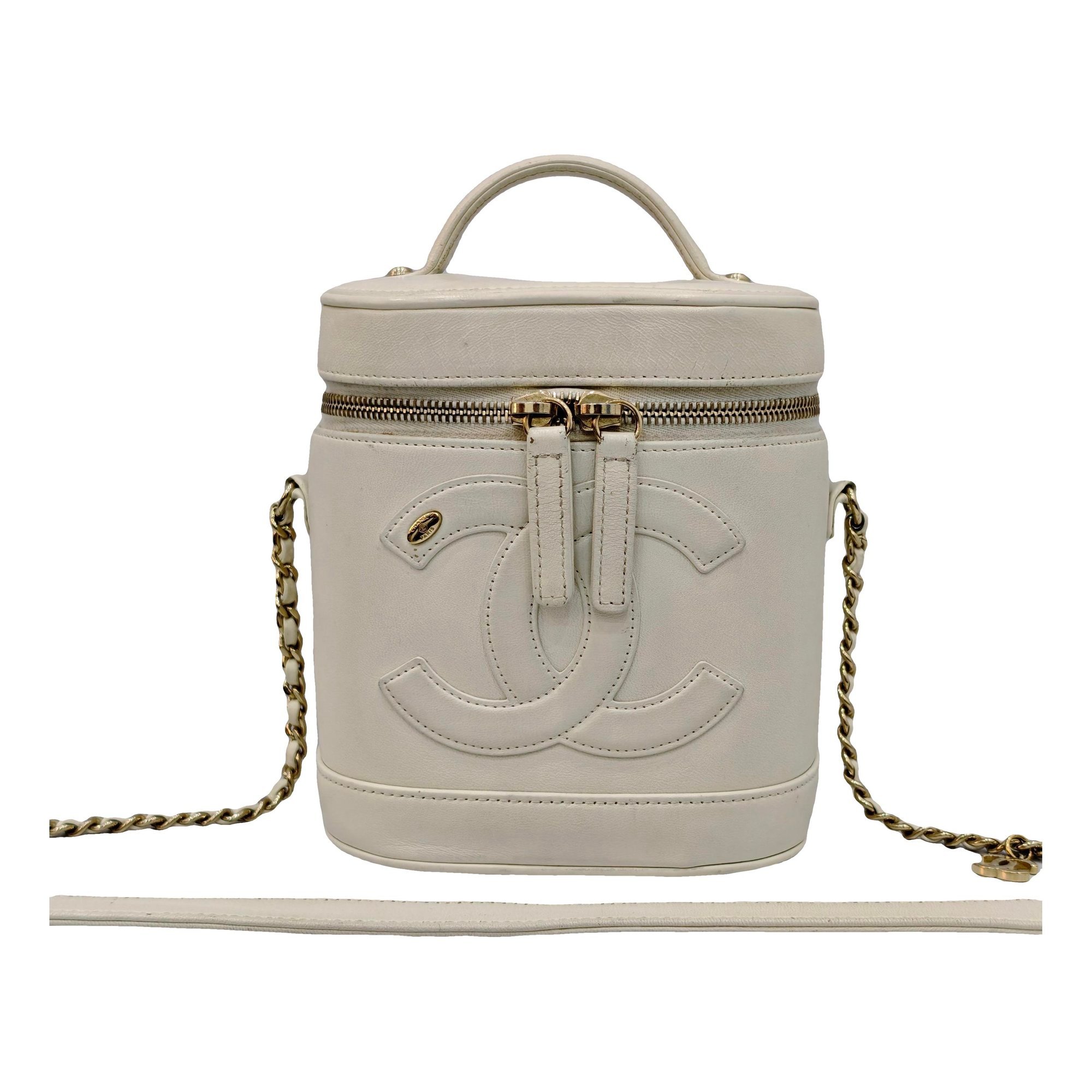 Trendy CC Vanity leather crossbody bag
