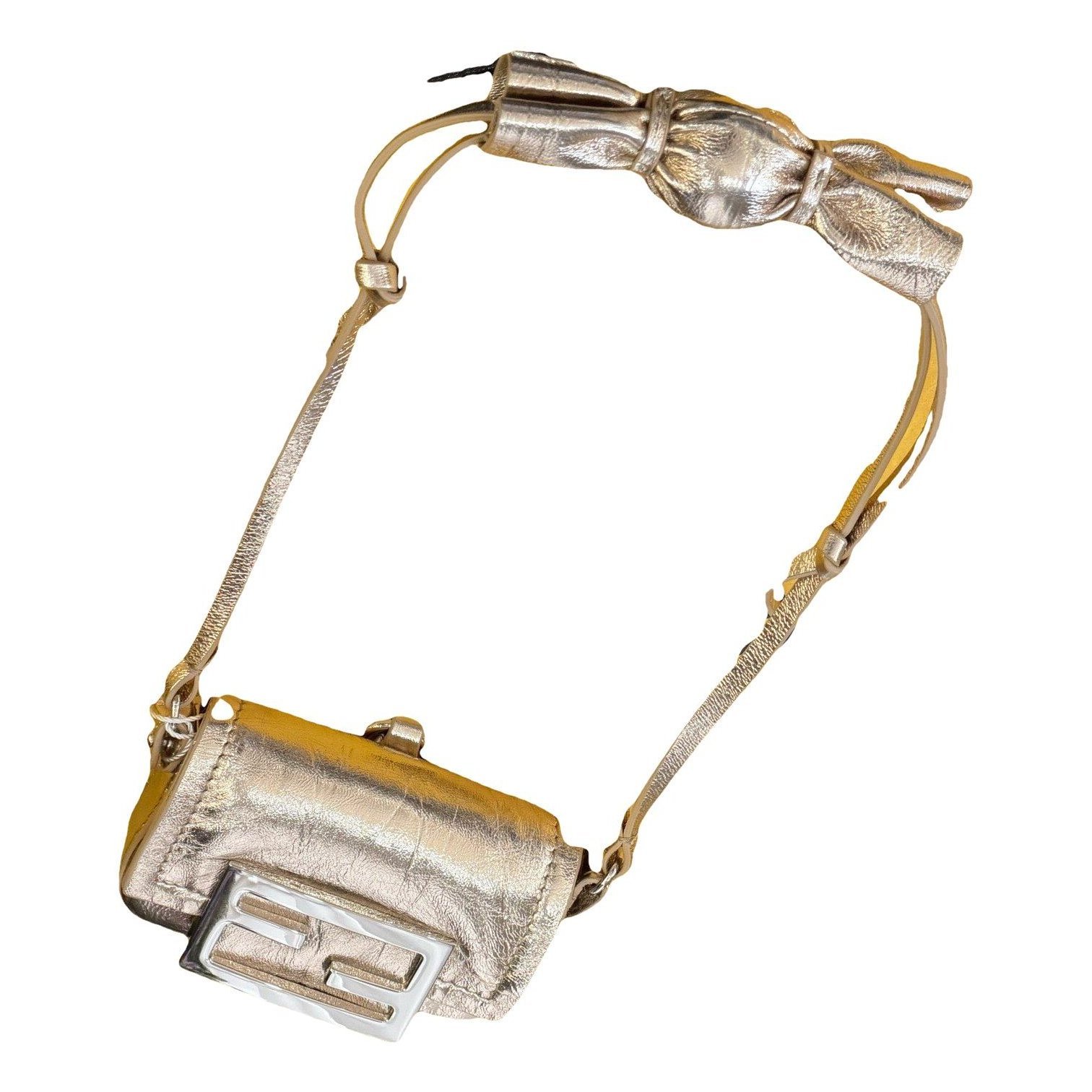 Baguette Chain Midi leather handbag