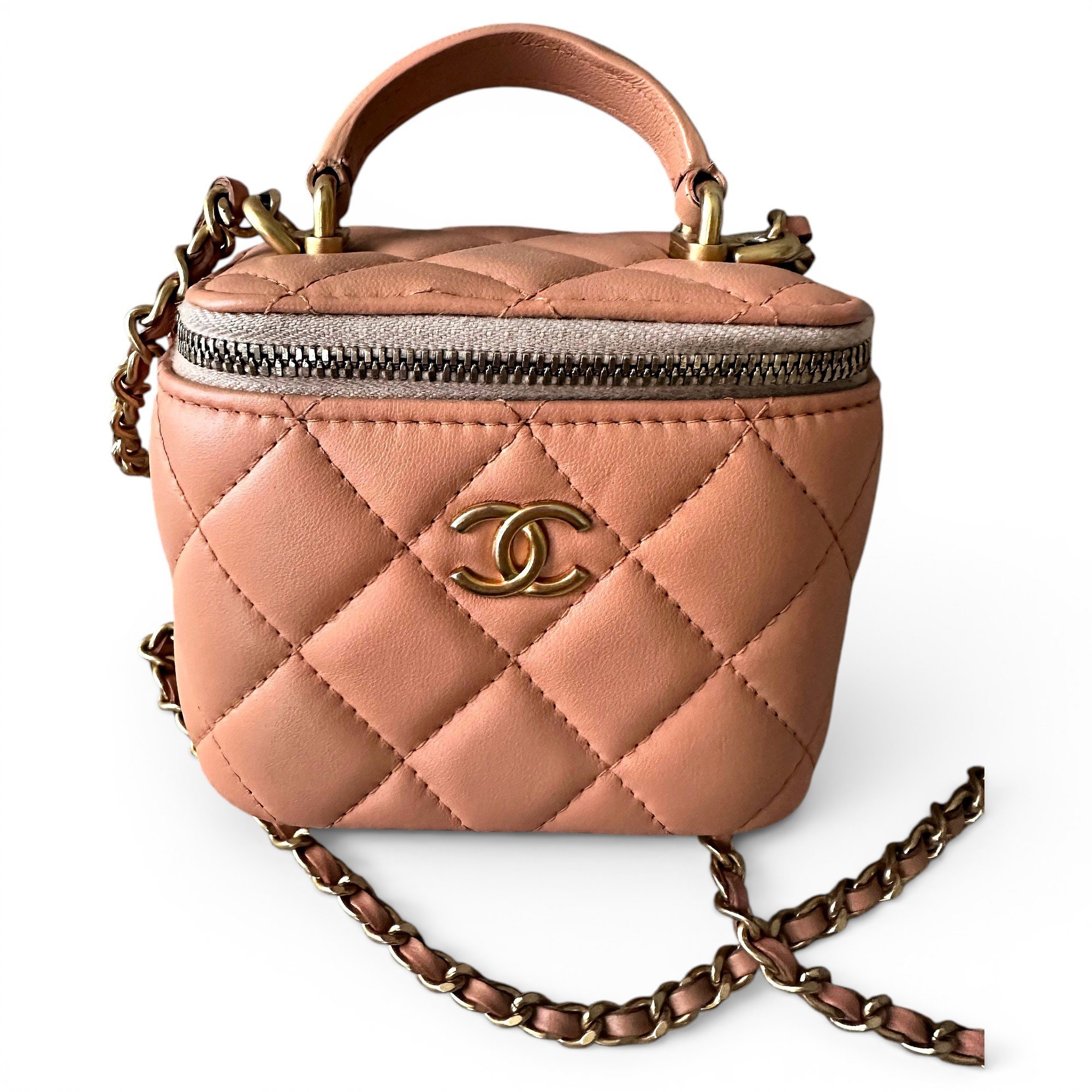 Trendy CC Vanity leather mini bag