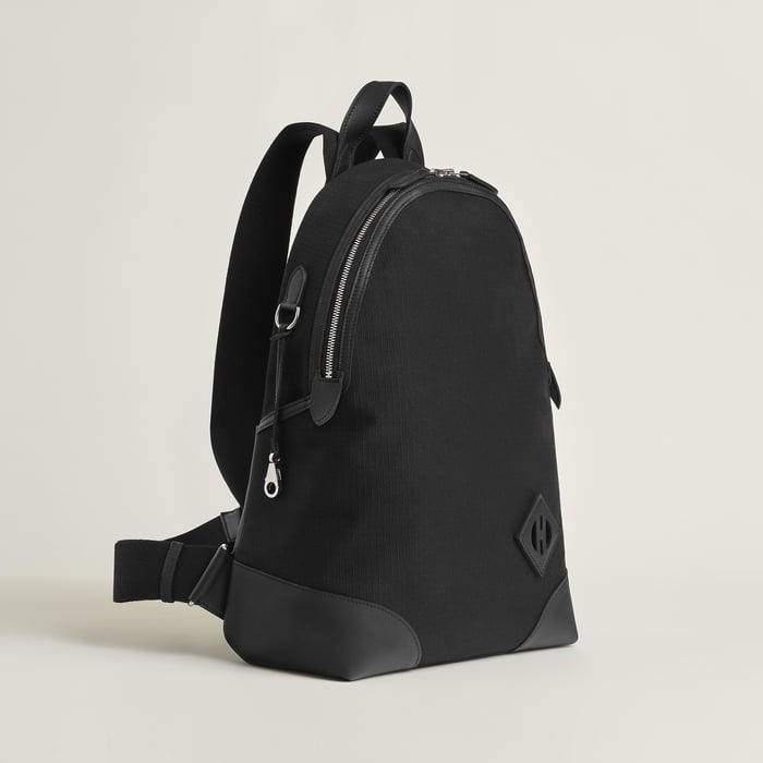 Noir Hermès Allback Backpack