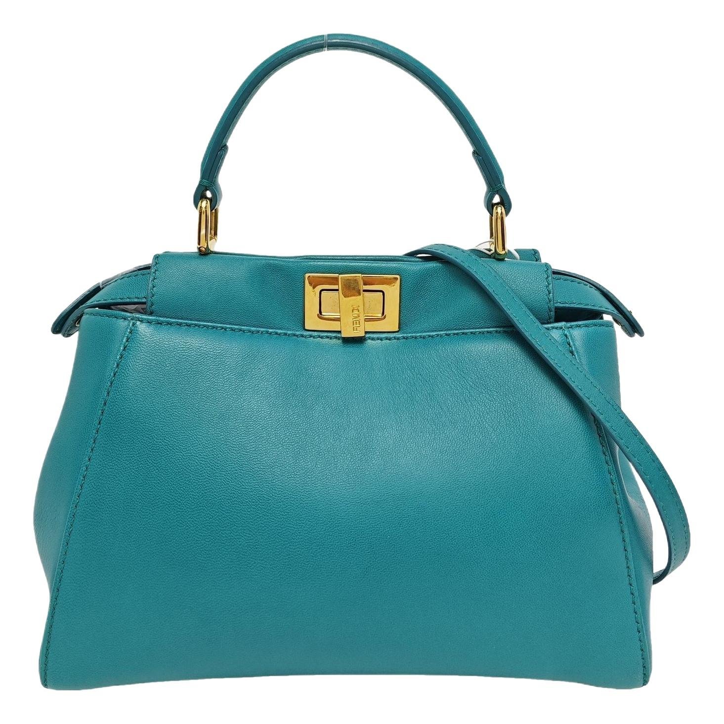 Peekaboo leather handbag