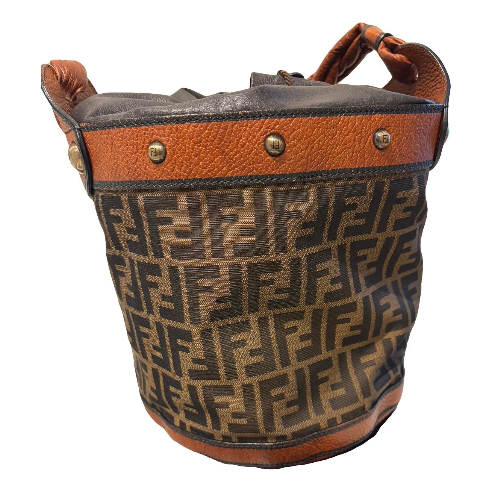 Palazzo Bucket leather handbag