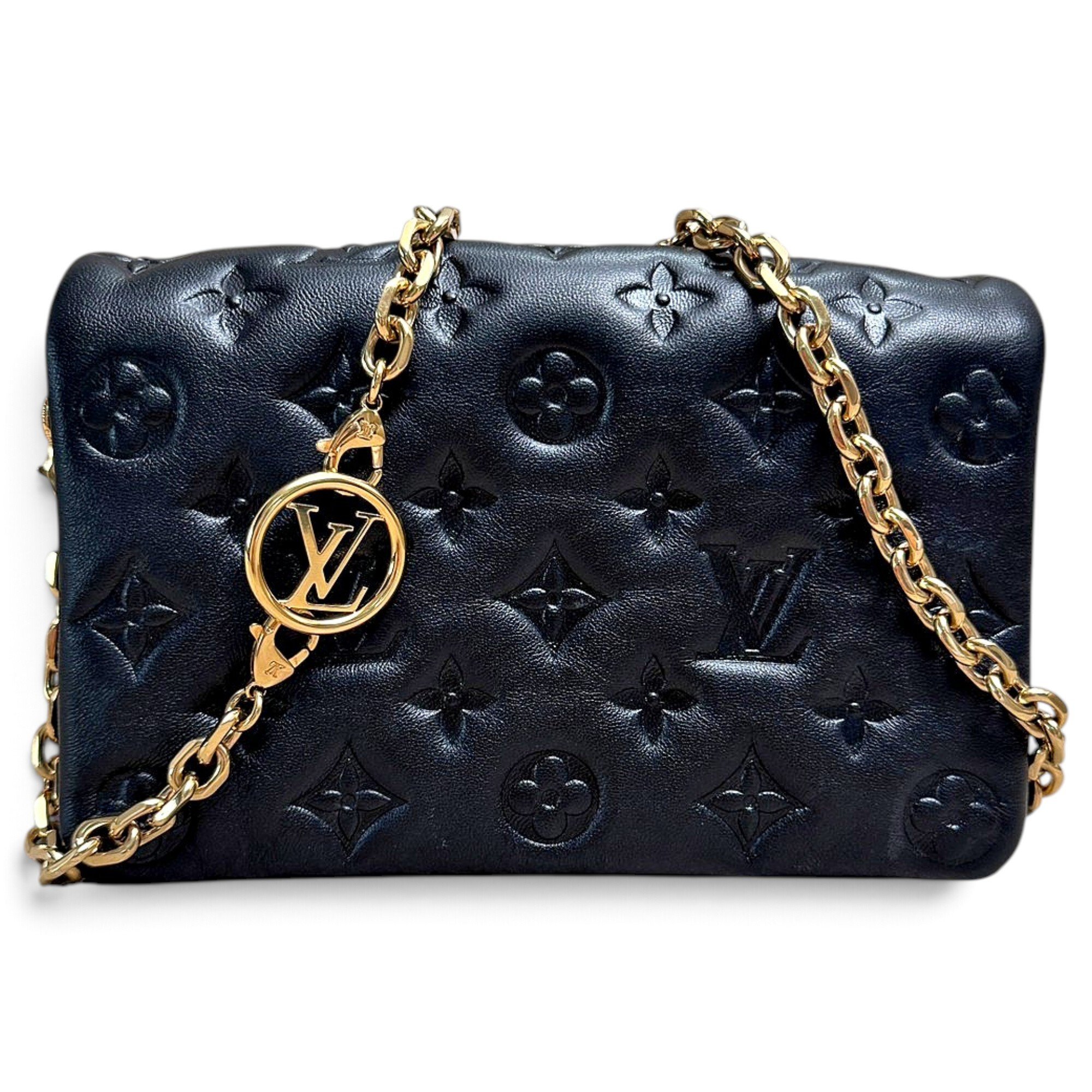 Coussin Flap leather crossbody bag