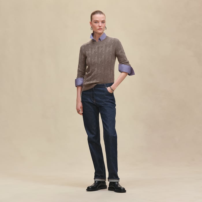 "H" Long-sleeve Sweater