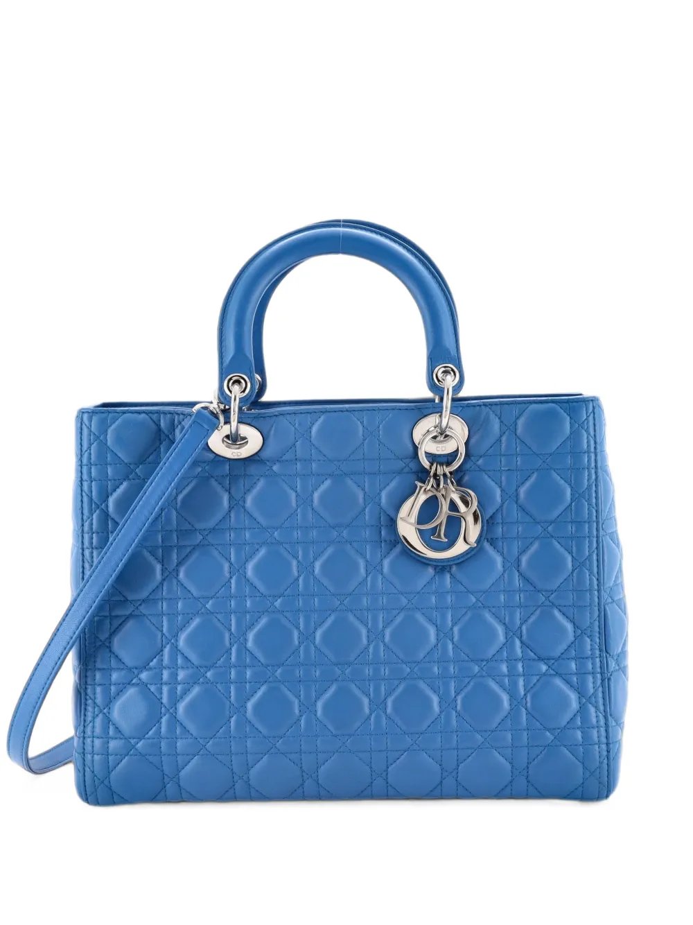 Vintage Lady Dior Bag Cannage Quilt Lambskin Large satchel