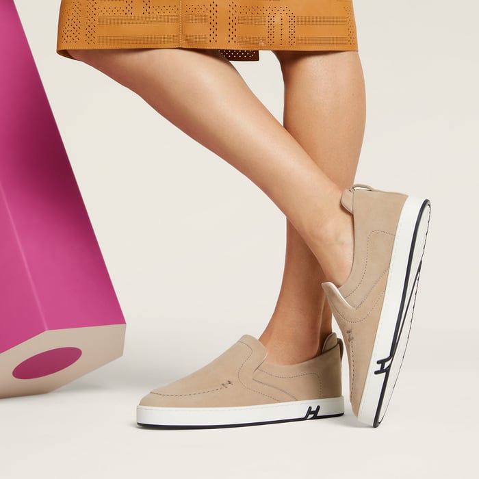 Beige Camel Kiddy Slip-on Sneaker