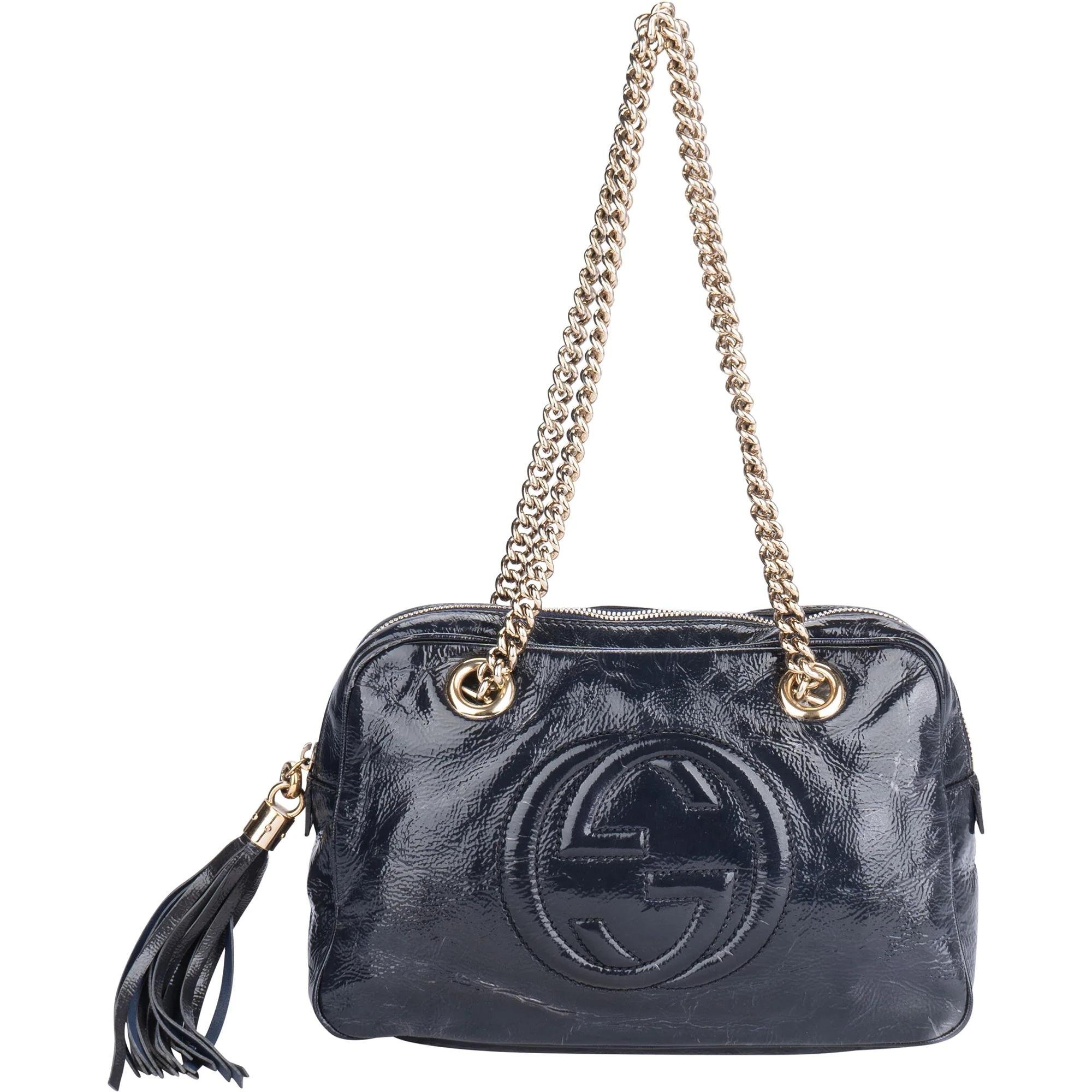 Soho Chain patent leather handbag
