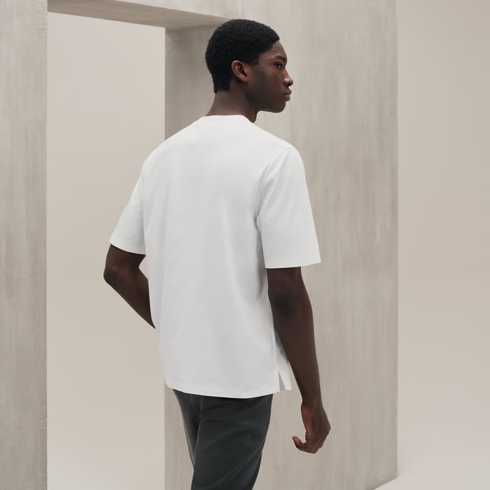 Blanc "Cavalcadour Griffonne" Embroidered T-shirt