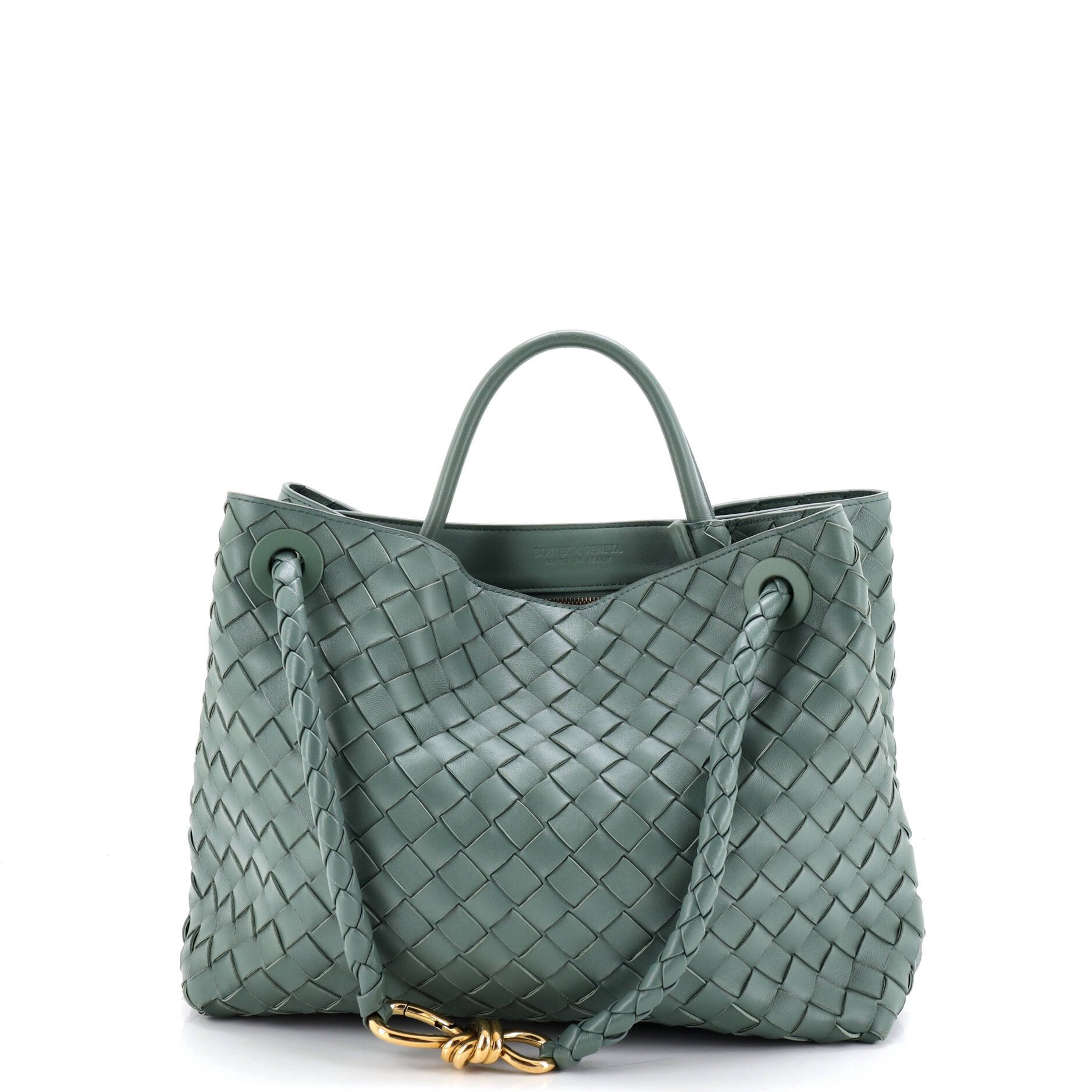 Andiamo Top Handle Bag Intrecciato Nappa Small
