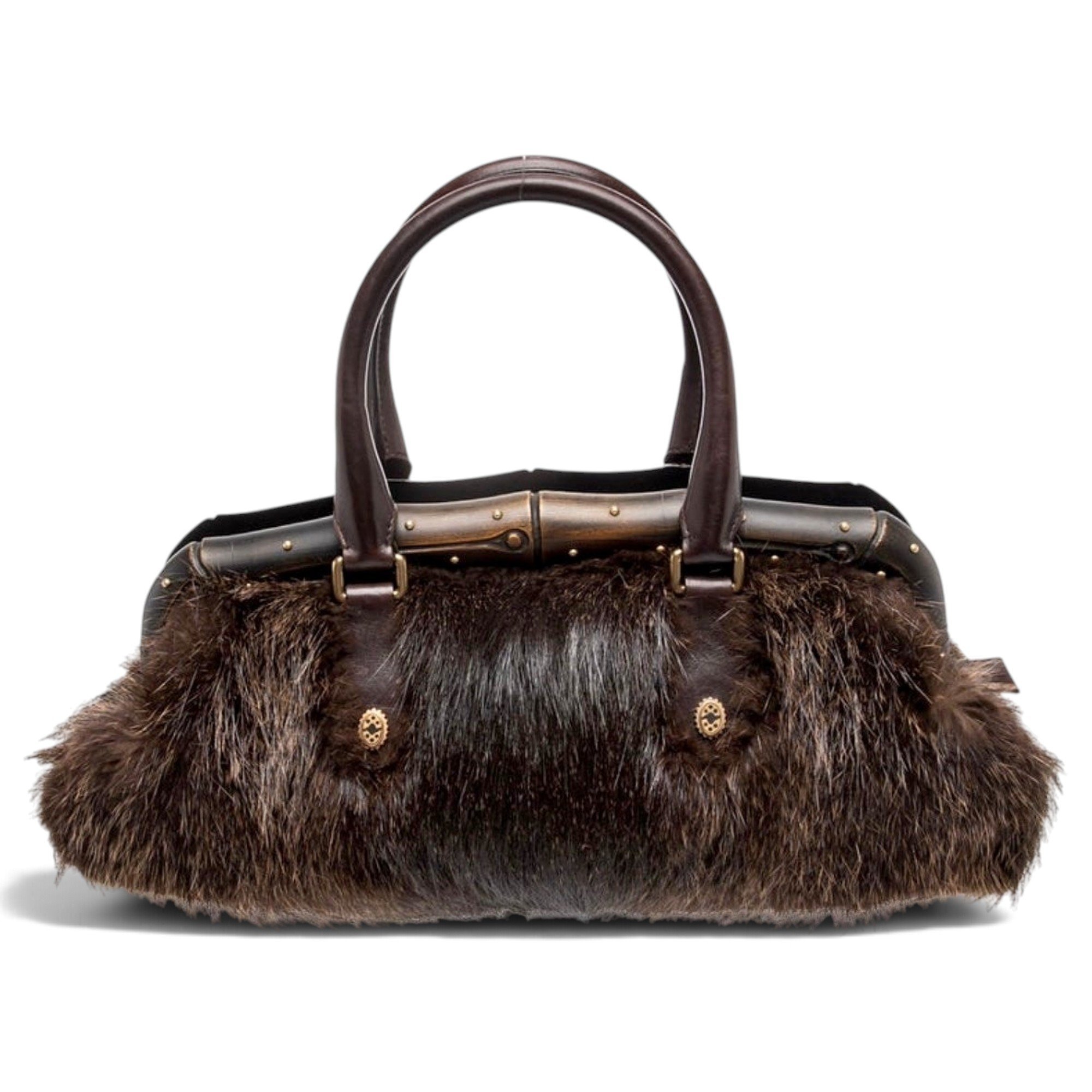 Bamboo Frame Satchel leather satchel