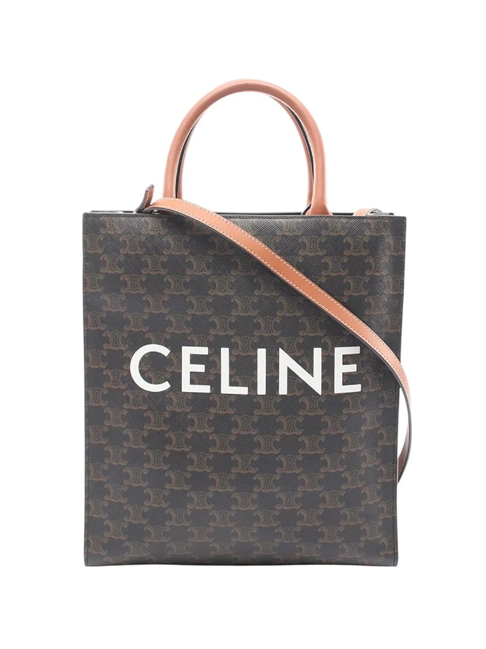 2010-2026 Small Triomphe Coated Canvas Vertical Cabas Tote satchel