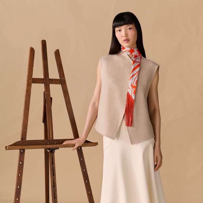 Bouquet Final Leather Fringe Twilly