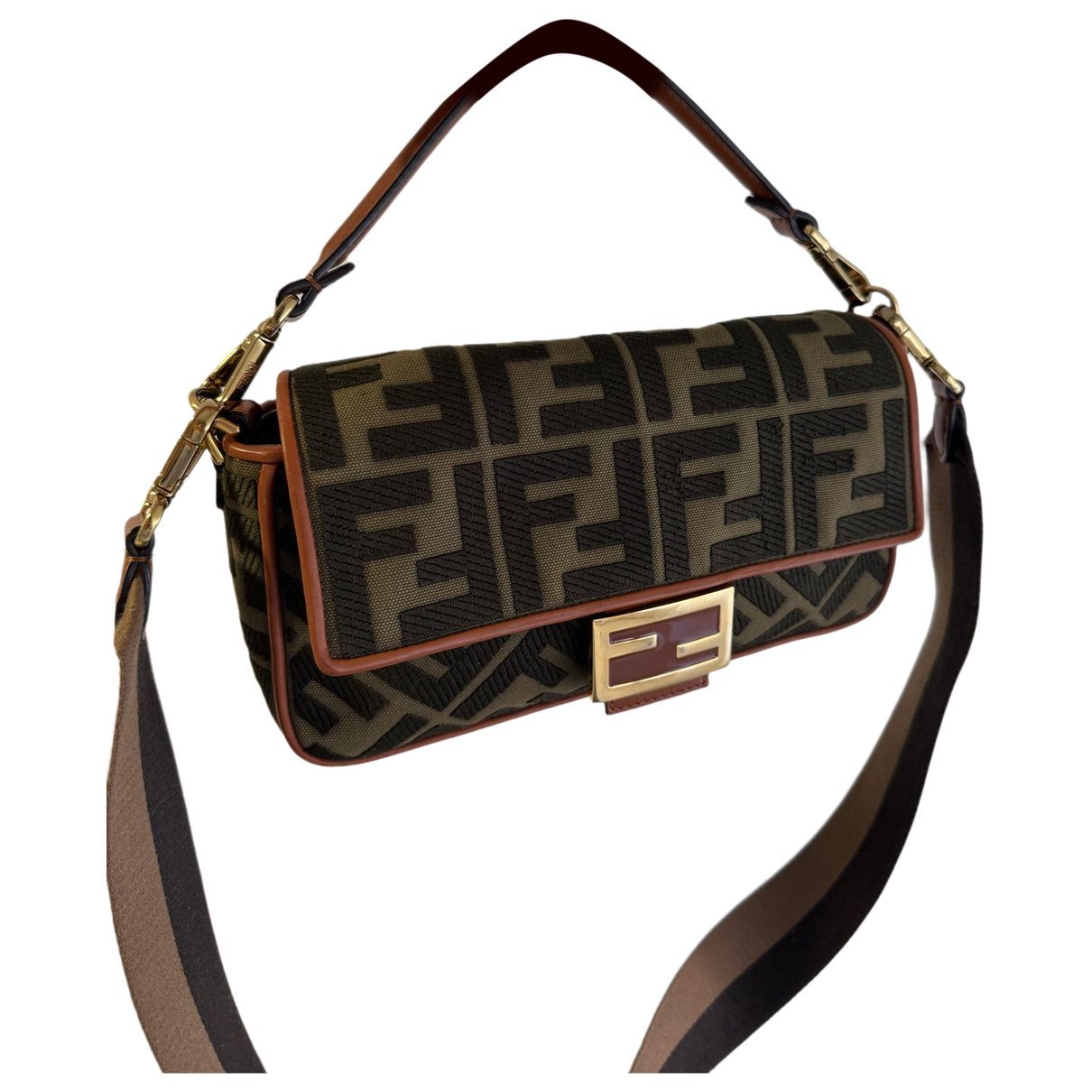 Baguette wool handbag