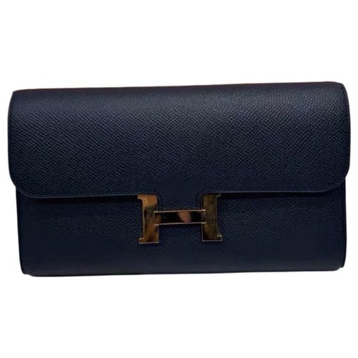 Leather clutch bag