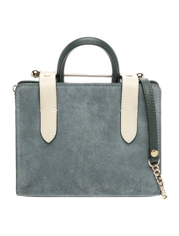Strathberry Suede Top Handle Bag