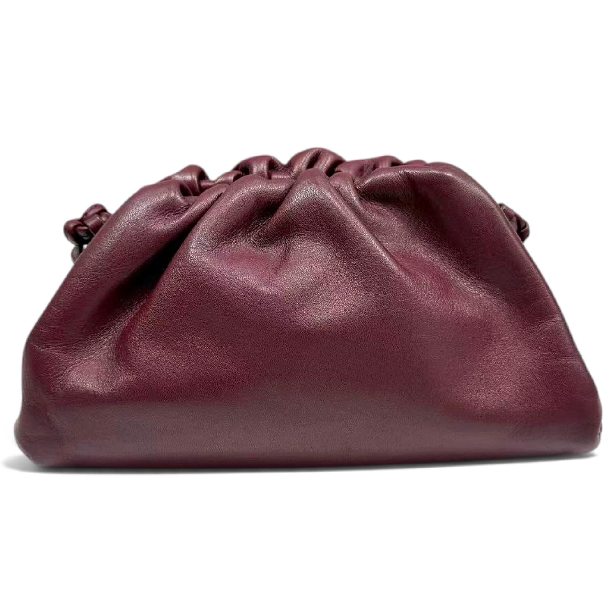 Pouch leather handbag