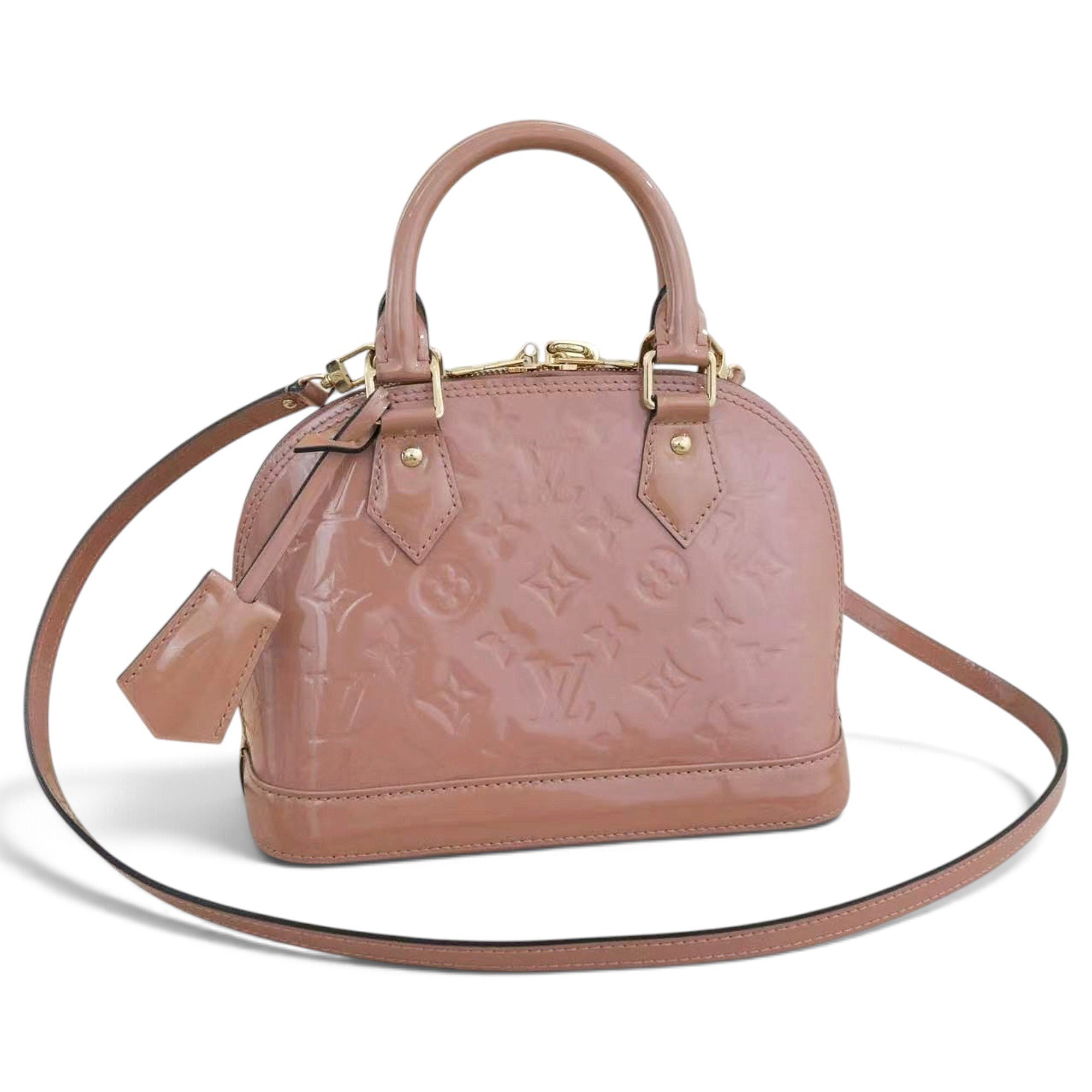 Alma BB patent leather handbag