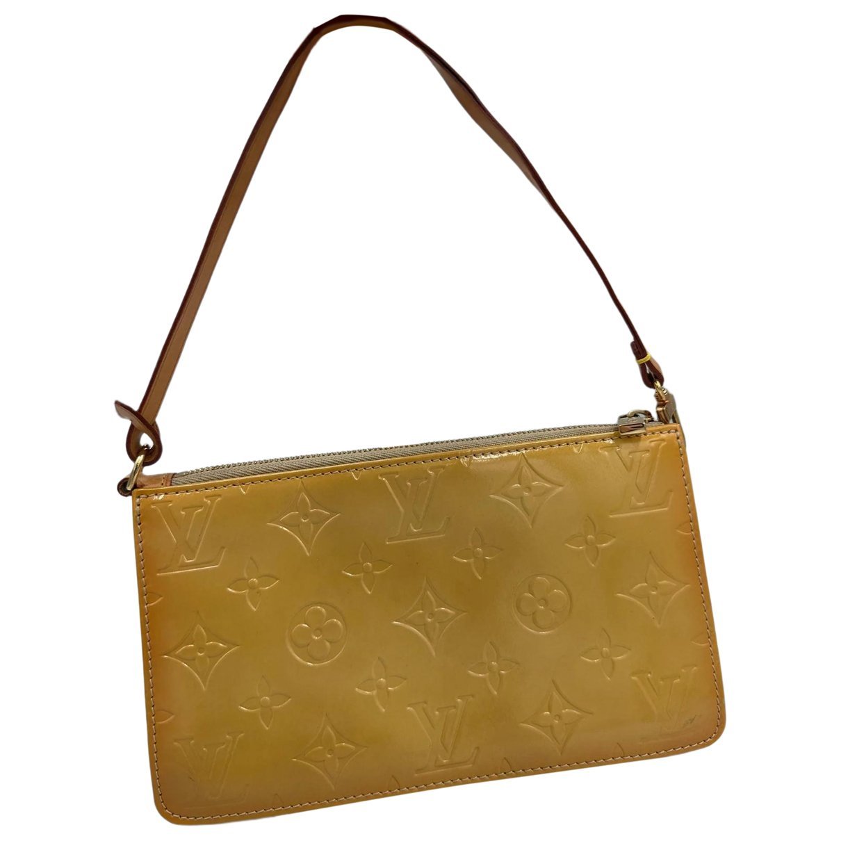 Pochette Accessoire patent leather handbag