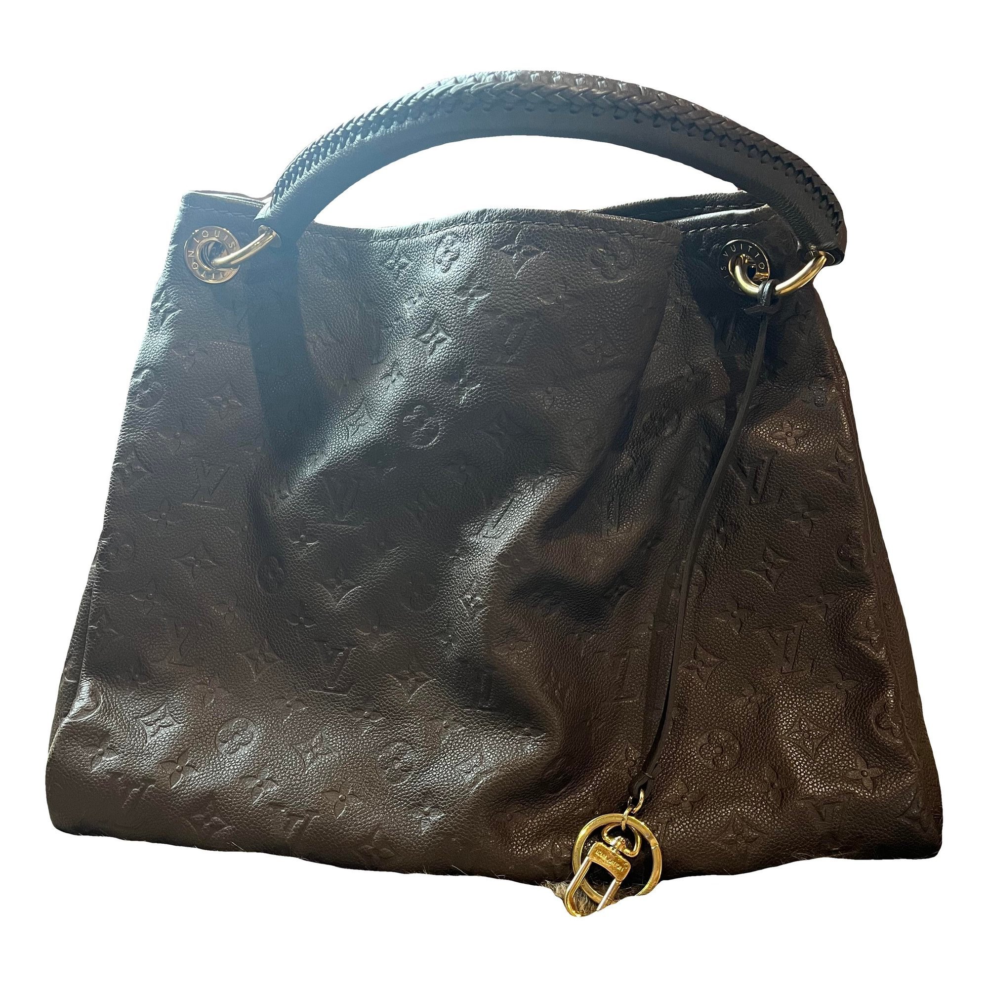 Artsy leather handbag