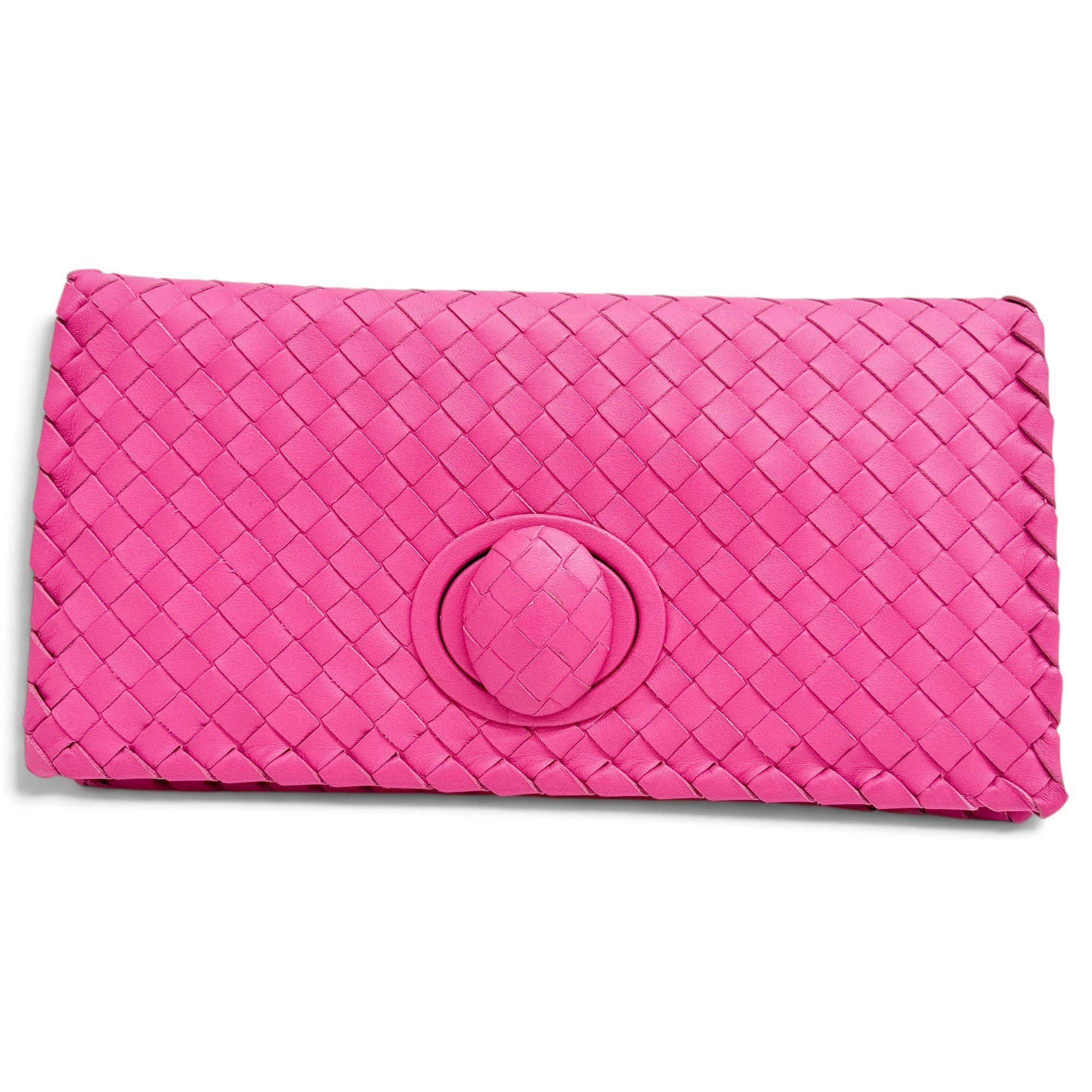 Leather clutch bag
