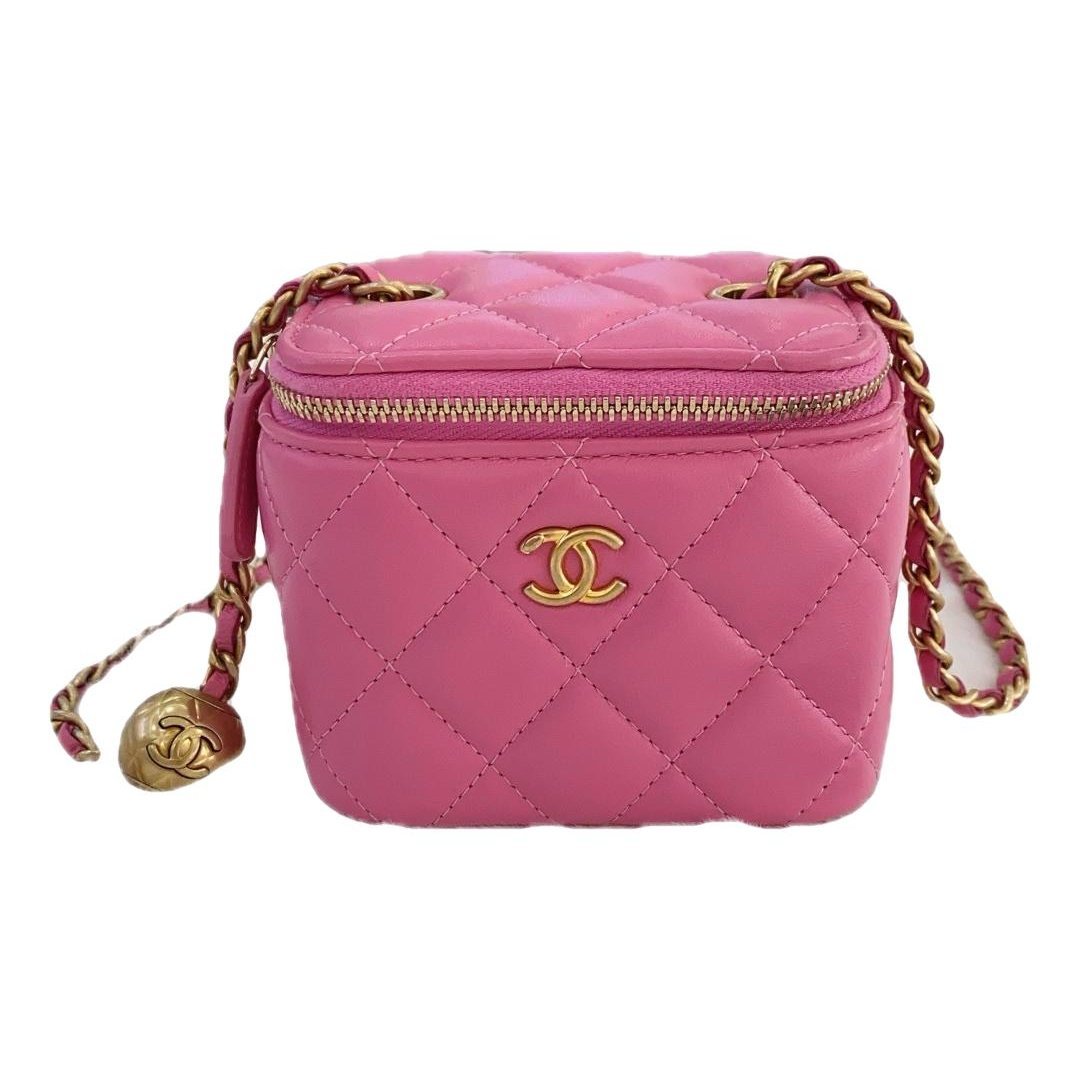 Trendy CC Vanity leather handbag
