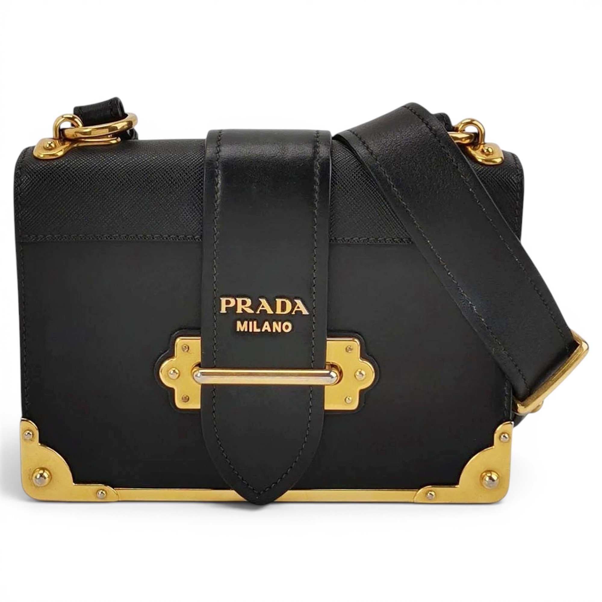 Cahier leather handbag