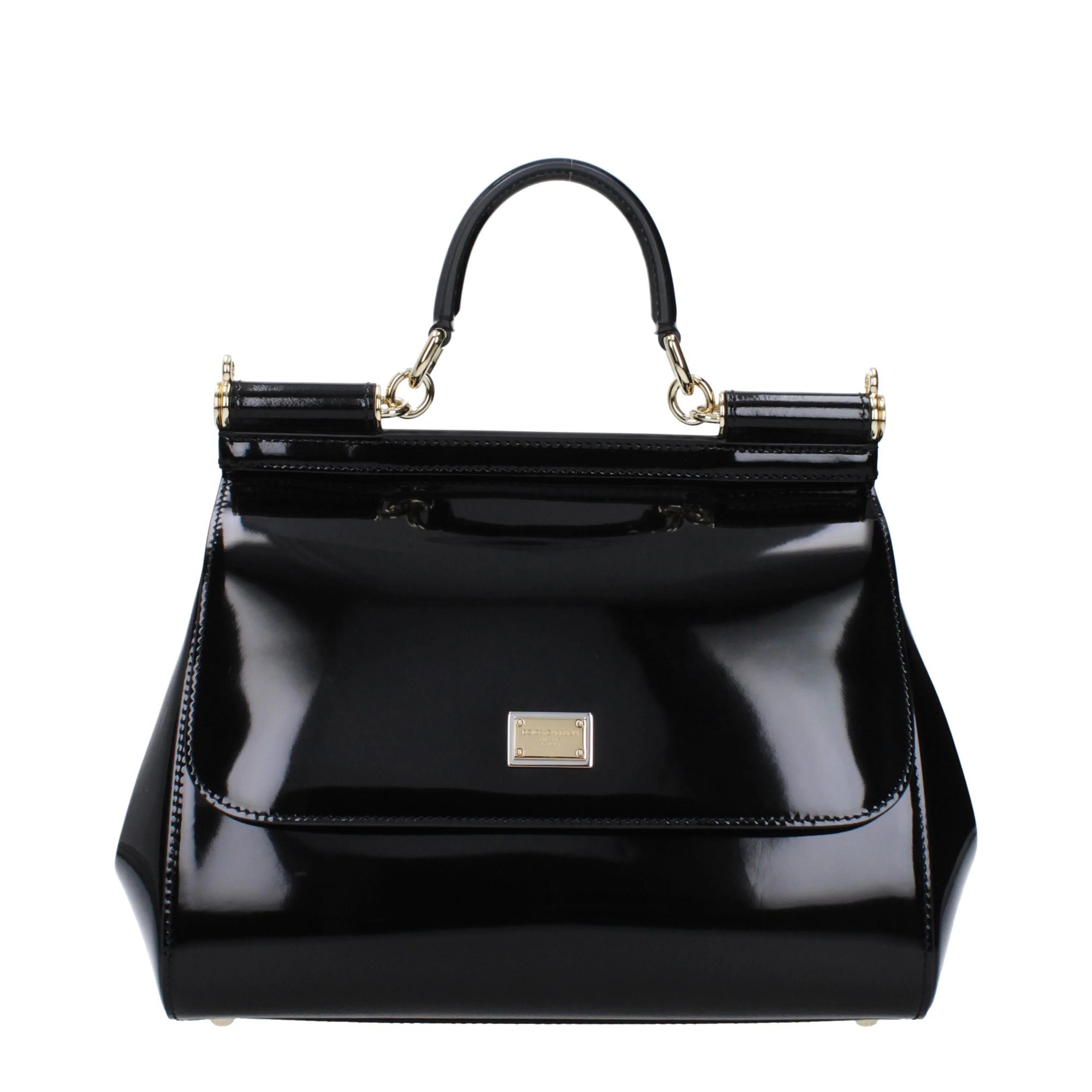 Patent leather handbag