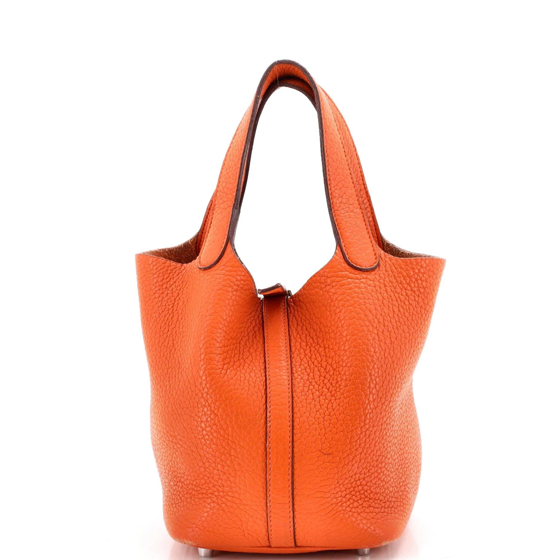 Picotin leather handbag