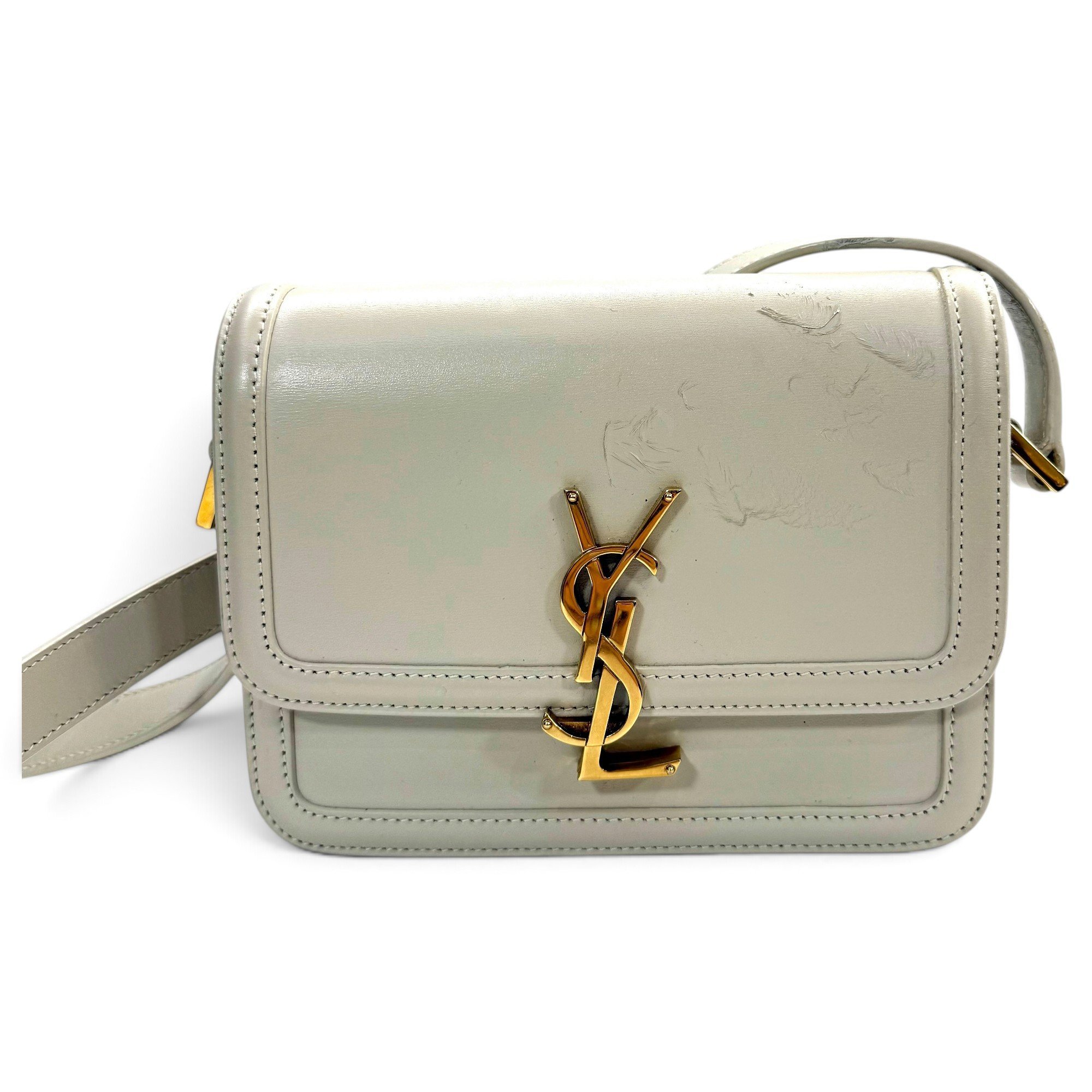 Solférino leather handbag