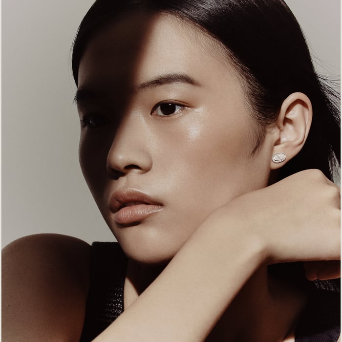 Sans Coloris Chaine d'Ancre Contour Stud Earrings