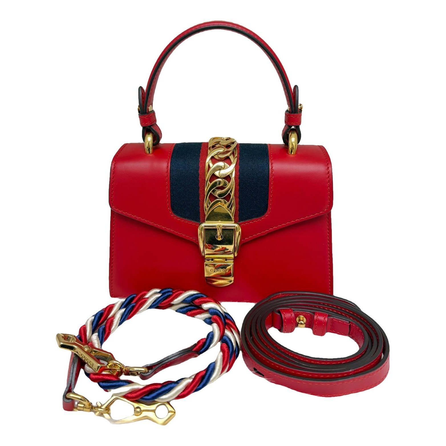 Sylvie Top Handle leather handbag