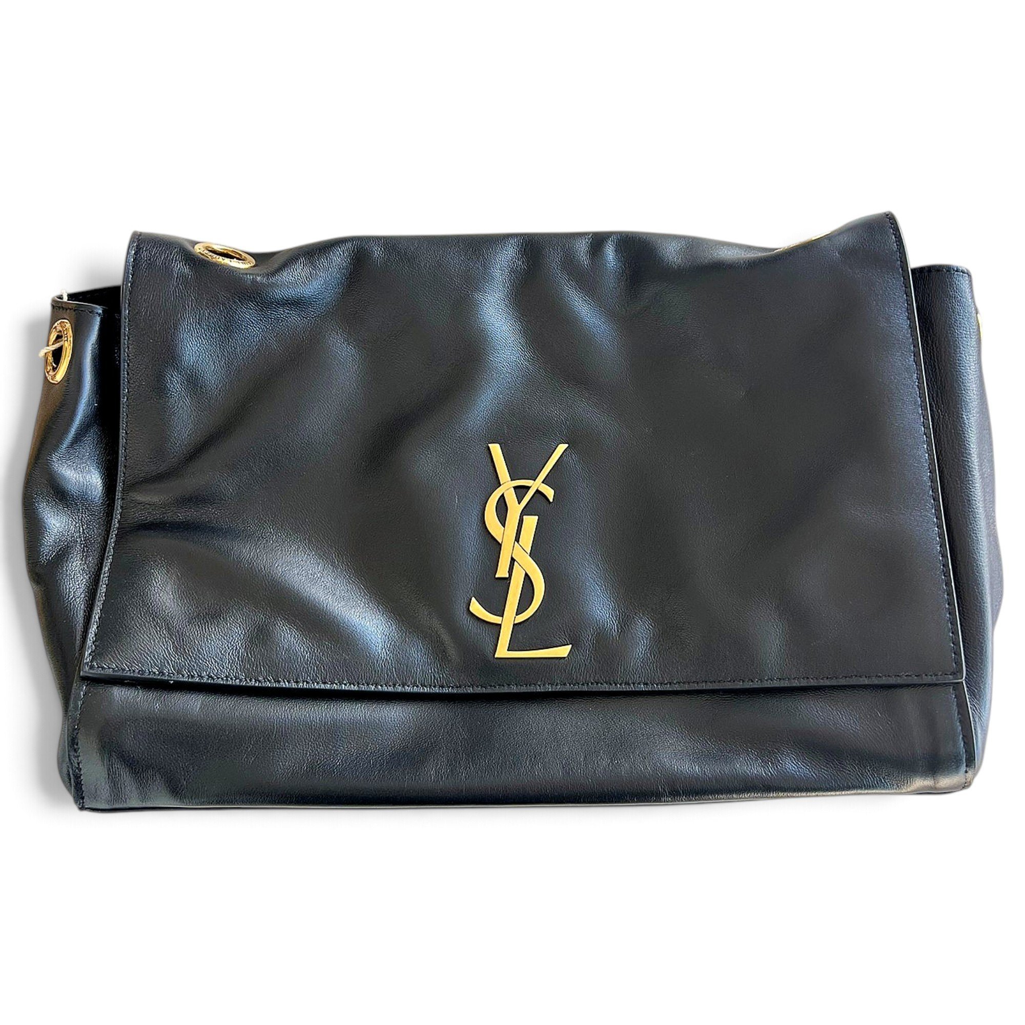Reversible kate leather handbag
