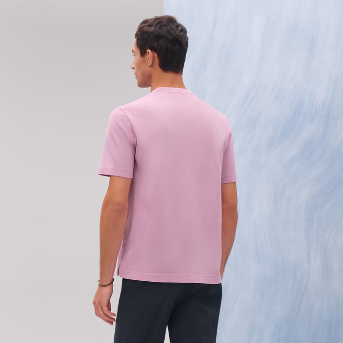 Rose Clair "H" Embroidered T-shirt