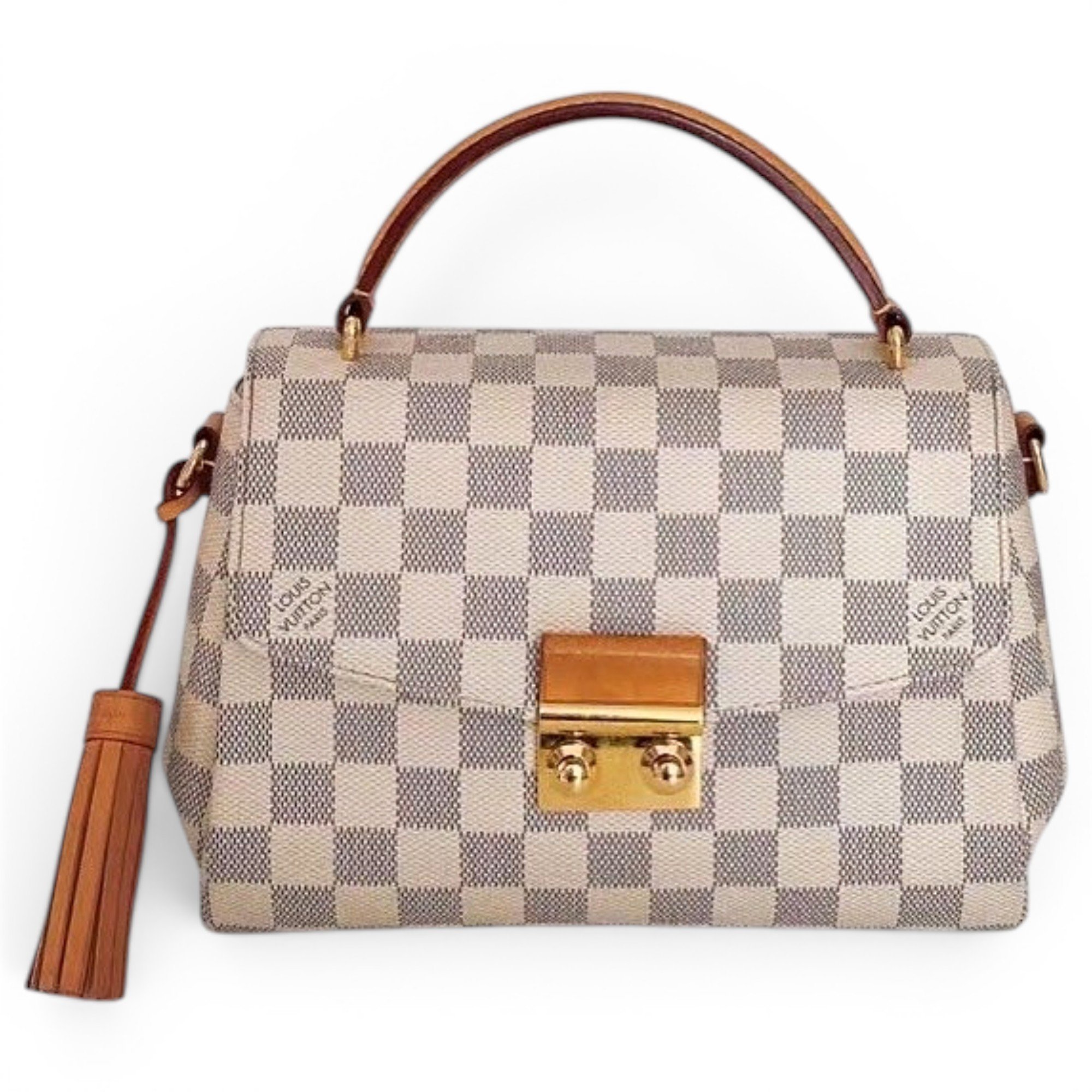 Croisette leather satchel