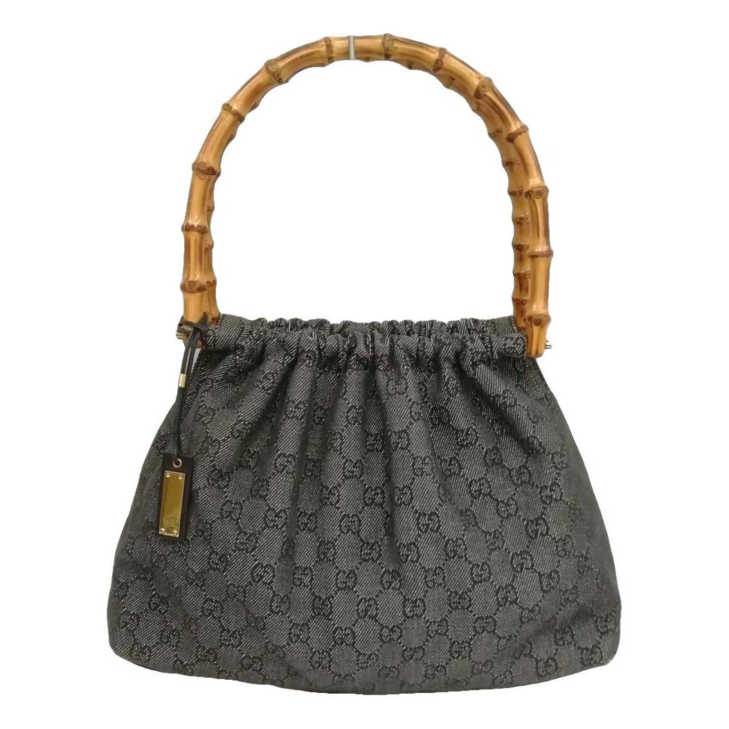 Bamboo Frame Satchel cloth handbag